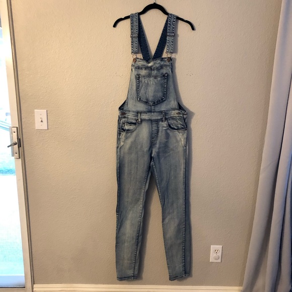 dr denim ira skinny ripped overall jeans in black